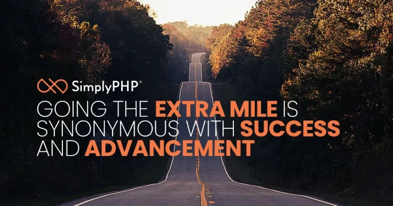 Going the extra mile is synonymous with success and advancement