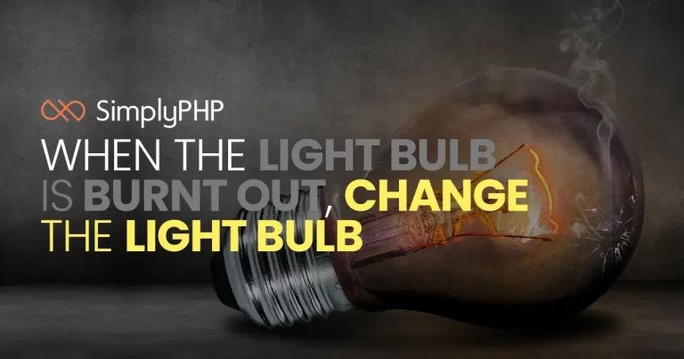 When the light bulb is burnt out, change the light bulb
